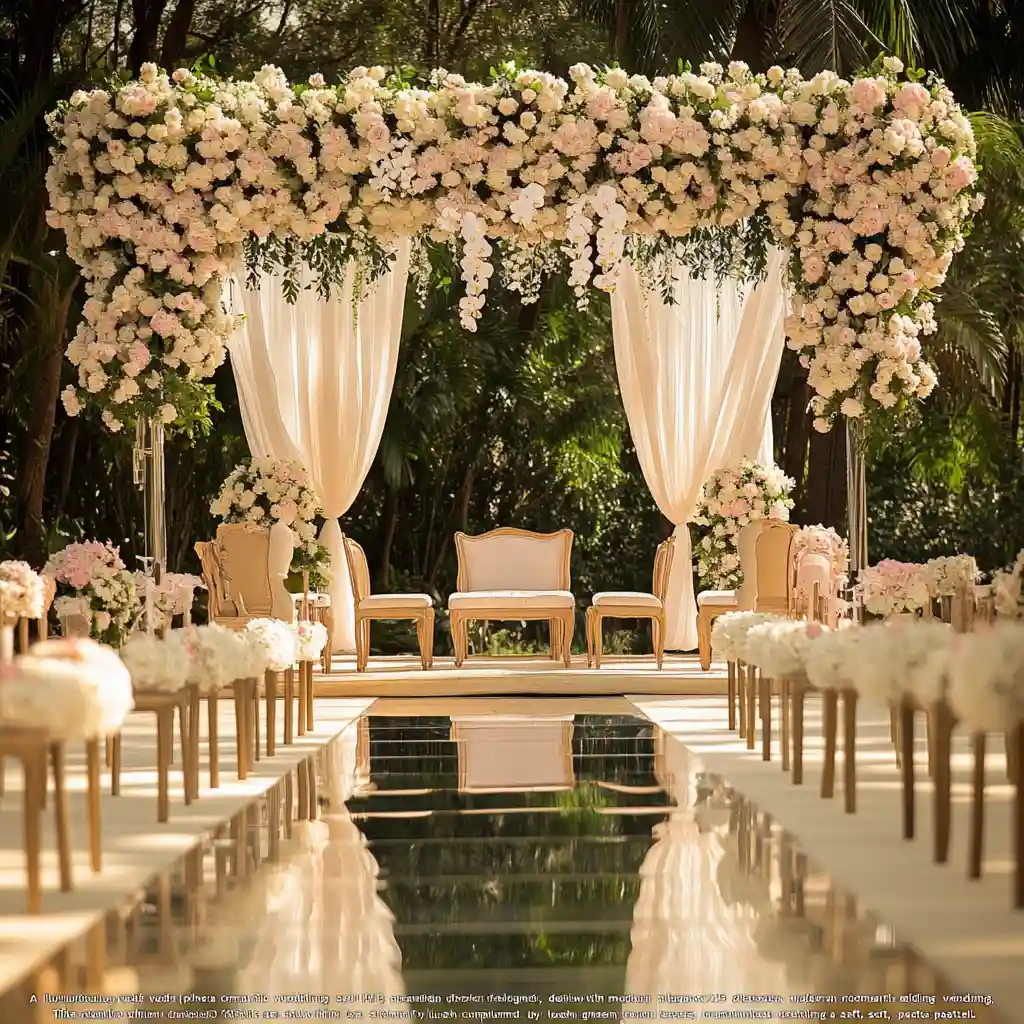 Elegant Wedding Stage Centerpieces