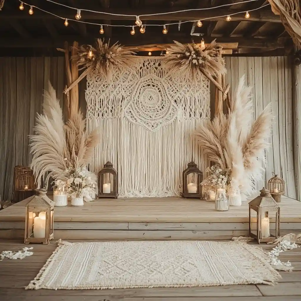 Minimalist Wedding Stage Decoration