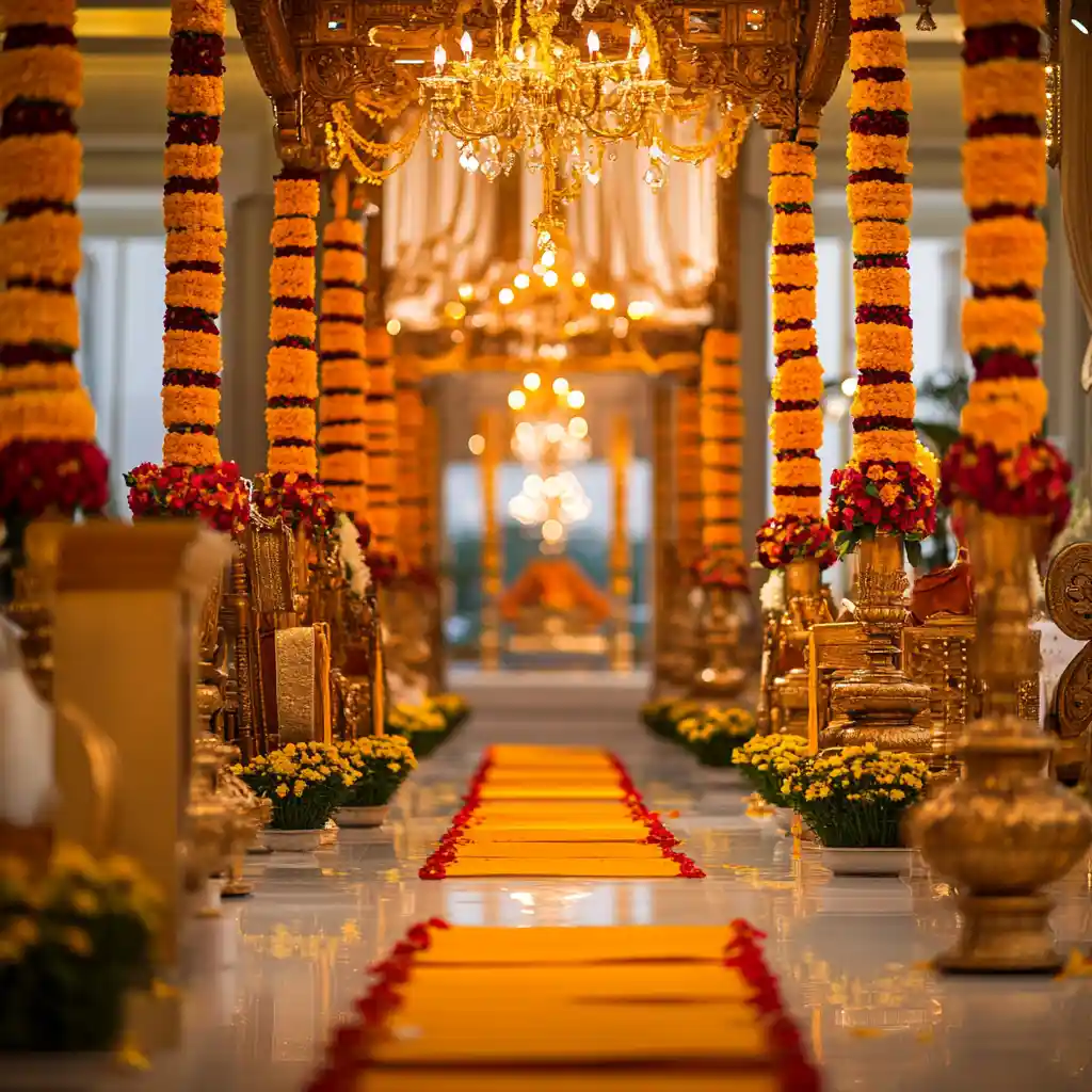 Traditional Wedding Stage Setup