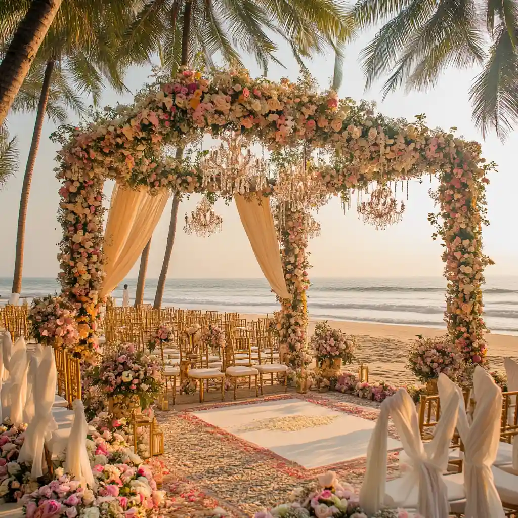 Wedding Stage Decoration With Drapes