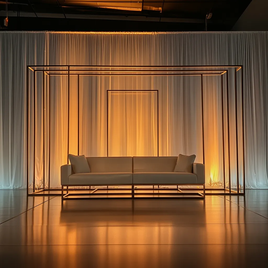Wedding Stage With Greenery