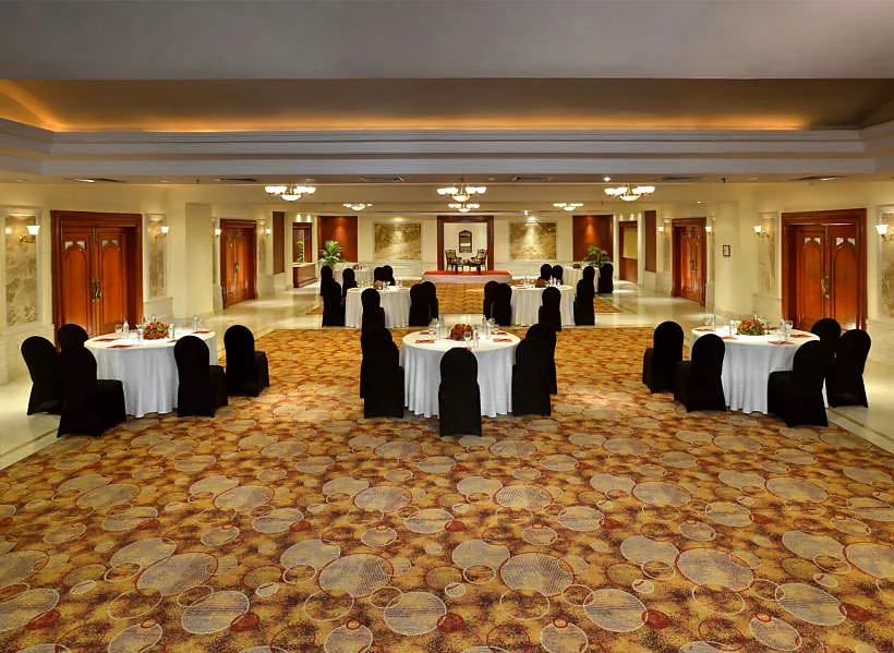 The Lalit Golf & Spa Resort Goa - Elegant Ballroom Setup for Wedding Reception