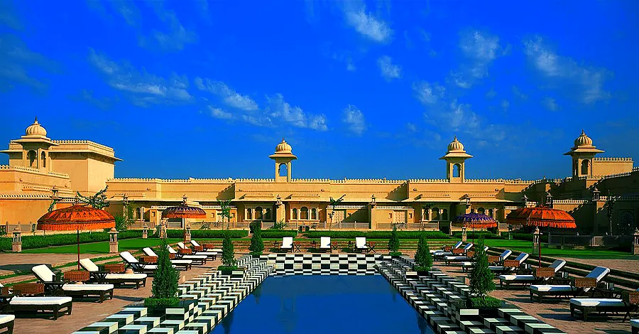The Oberoi Udaivilas - Stunning Pool with Dome Architecture